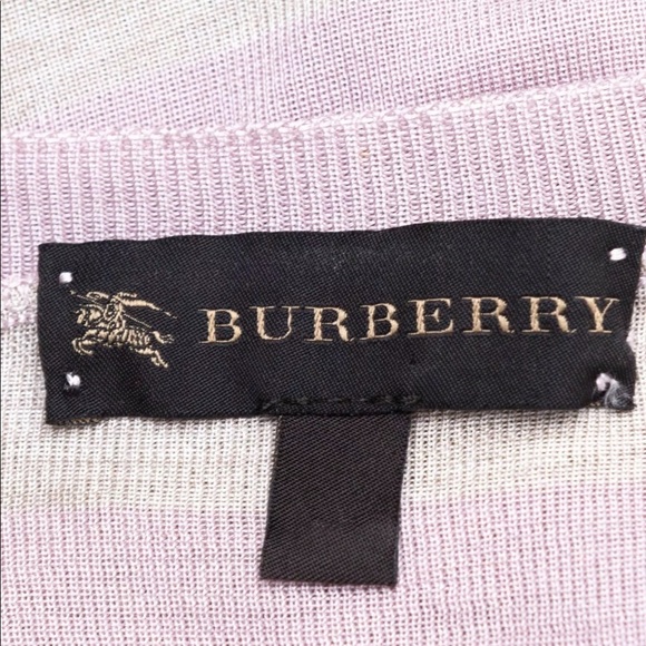 Burberry XS Thin Knit Silk V Neck Top, NWT - Picture 8 of 10